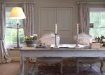 gray dining room